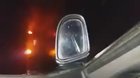 Honda tornado tirando una ranger por la ruta en plena tormenta, otro día en arg