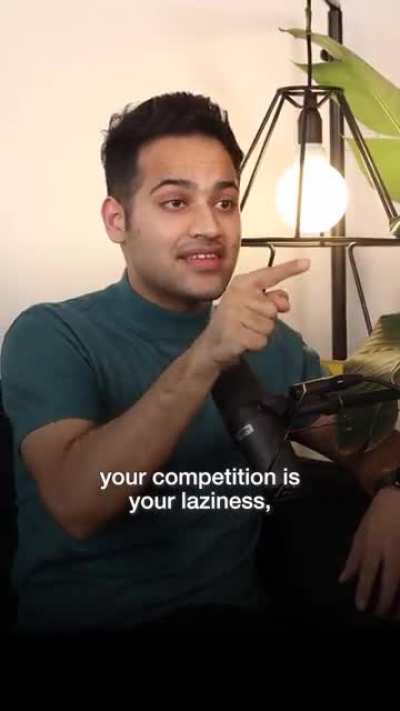 You are your competition.