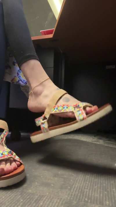 Office sandal dangle