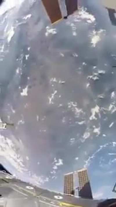 Looking down at Earth