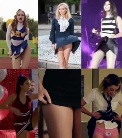 Which is your favourite upskirt and why: Madelaine Petsch, Elizabeth Olsen, Victoria Justice, Nina Dobrev, Margot Robbie and Ana De Armas