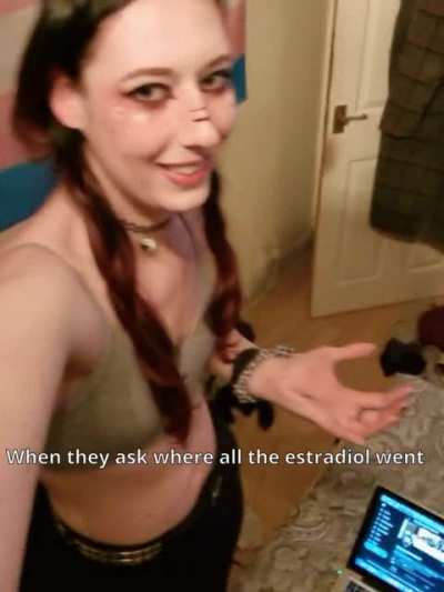 Who knows? Also, why do I look like an e-girl Lara Croft?