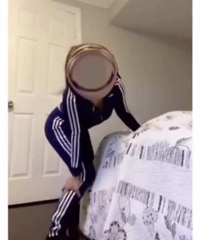 When you got your foot on the side of the bed