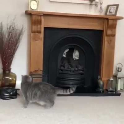 A mantlepiece short of the full catculation.
