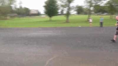 Jump Over Moving Car.