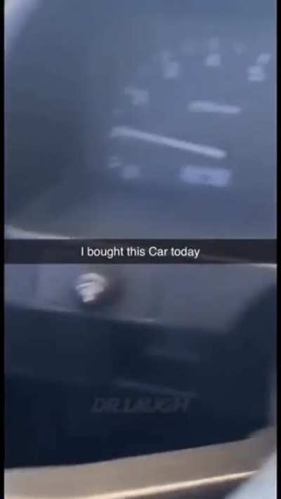 I bought this car today