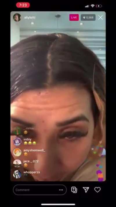 Ally spitting on your dick and giving you head while looking into your eyes
