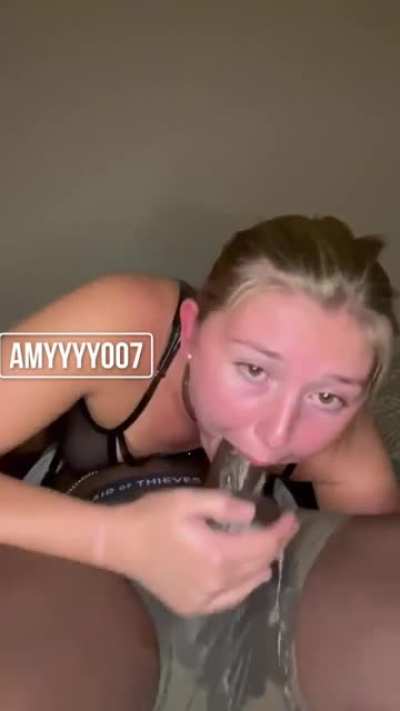 I got extra sloppy while sucking that dick 🤤💦 [OC]