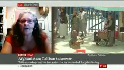 BBC anchor does not allow expert to speak on the issue of Tailban, citing 