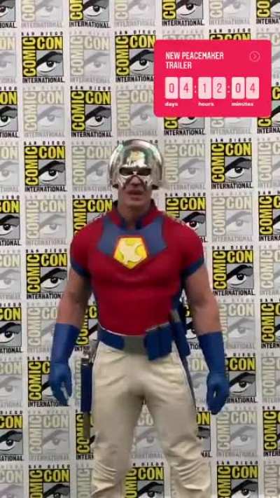 Peacemaker reminds you that a new trailer for his show arrives in 05 days