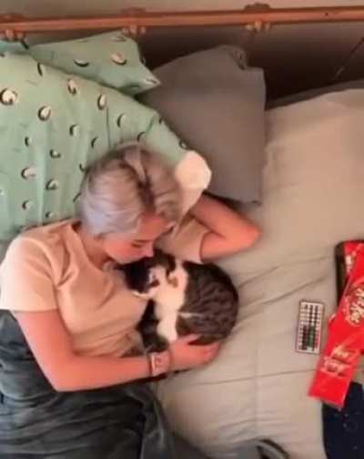 Thanks, I love cuddles with kitty