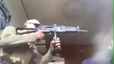 The reloading skills of a soldier
