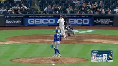 [Highlight] This pitch by Cimber in the Jays Yankees game was called a ball