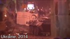 Footage of protesters throwing molotovs to fight back armored vehicles