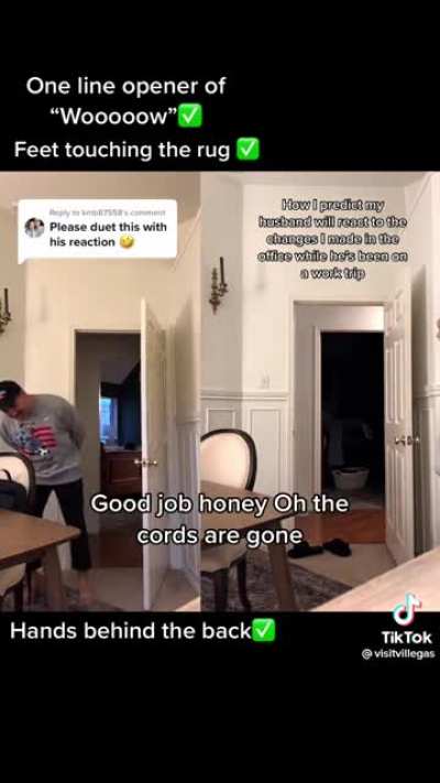 Predicting how husband will react