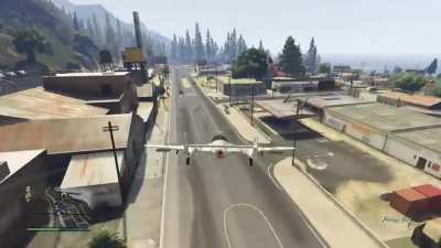 [GTA 5]A man that can flip a jet
