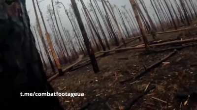 Footage of battles with Russians in the Serebryansky forest near Kreminna from GoPro cameras of Ukrainian soldiers of the 12th Azov Special Forces Brigade.