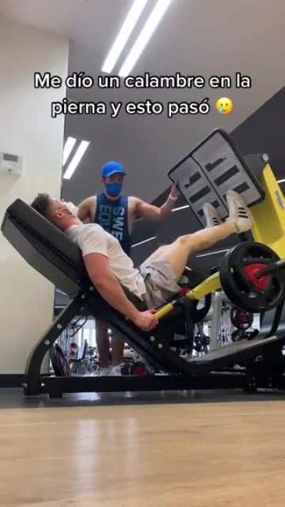 tr: i got a leg cramp and this happened