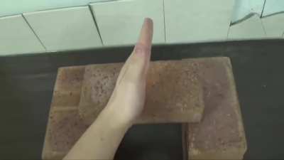 How to break brick with bare hands.