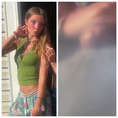 Thick fat cock pushing so much out for herr😵<wbr>‍💫