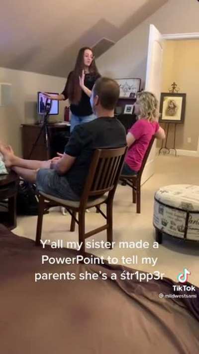Sister’s PowerPoint presentation