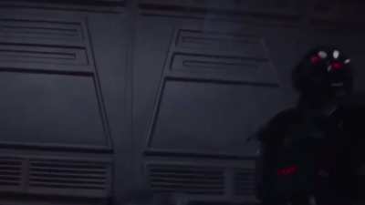 The Mandalorian hallway scene (starring Star Wars Kid)