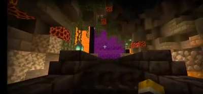 The nether portal that I made whit my bro in my survival world