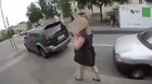 Guy confronts racist woman who drove out a mixed raced couple who had a child who also received death threats