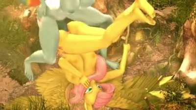 [Cert<wbr>edia]<wbr>[SFM] - Rainbow Dash X Fluttershy Outdoor Fuck - 4K Animation