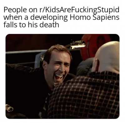 I too find the near death of children amusing