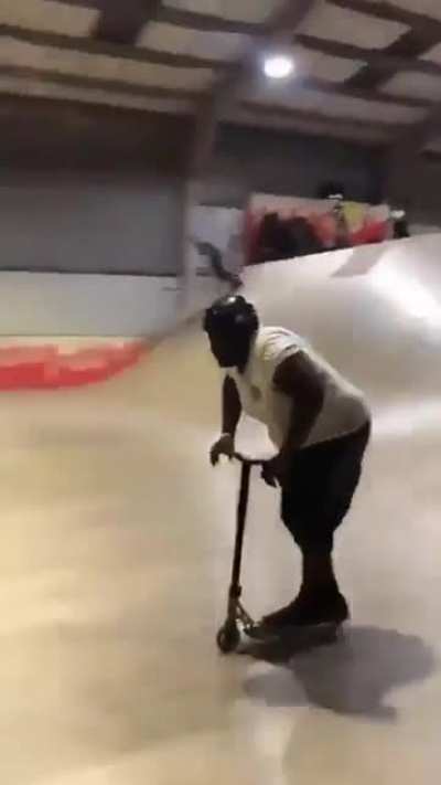 Maybe a skateboard would’ve been better…