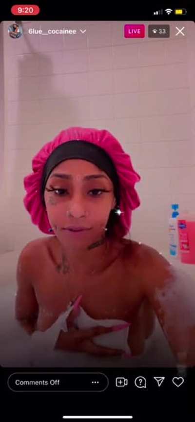 In the tub