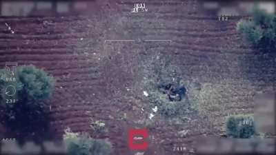 New footage from Afrin operation: YPG member surrenders to a Turkish drone