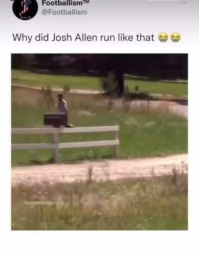 Comparing Josh Allen’s run to…