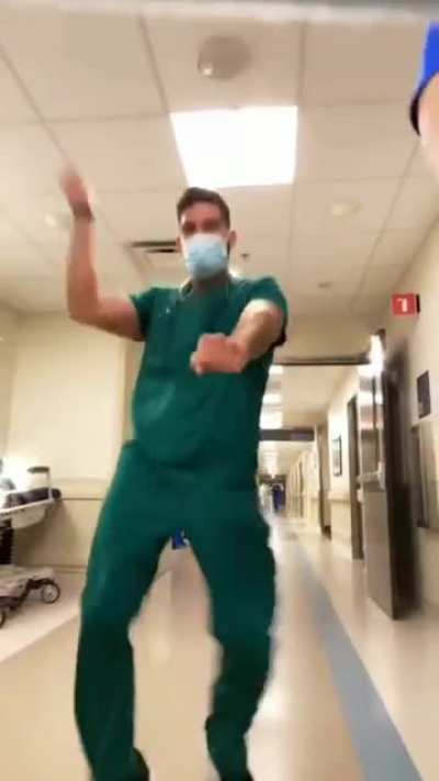 Just filming a tik tok at work