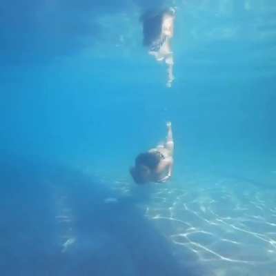 She Has So Many Underwater Videos