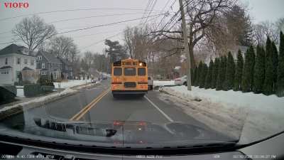 Going around a stopped bus