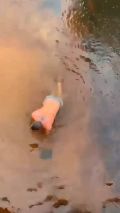 Jumping into shallow water