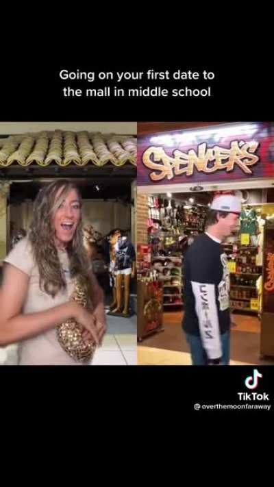 Mall date in middle school