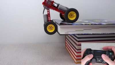 Making A Lego Car Climb Obstacles.