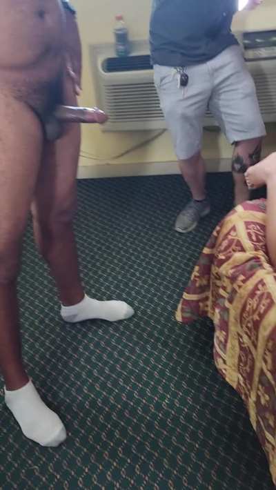 Hubby and his friends have their own personal gangbang whore ;)