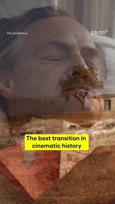 The best transition in cinematic history (The Godfather, 1972)