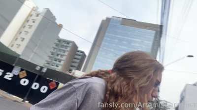 My new cumwalk + cum taxi-ride!!