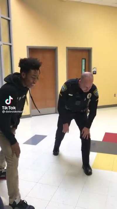 Not fair the cop has an advantage