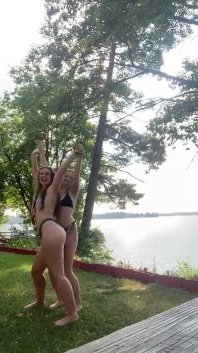 Sexy Bikini Bop Duo Dm for more