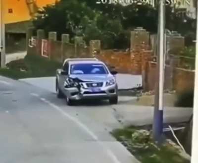 Imagine just sitting in your truck minding your own business…