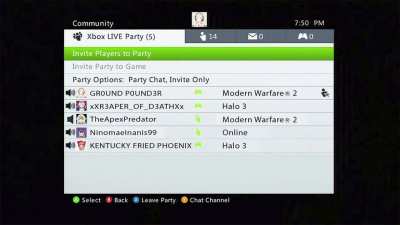 Hololive EN but it's an Xbox live party in 2009