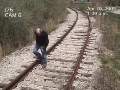 Man thinks line is abandoned, gets hit by train