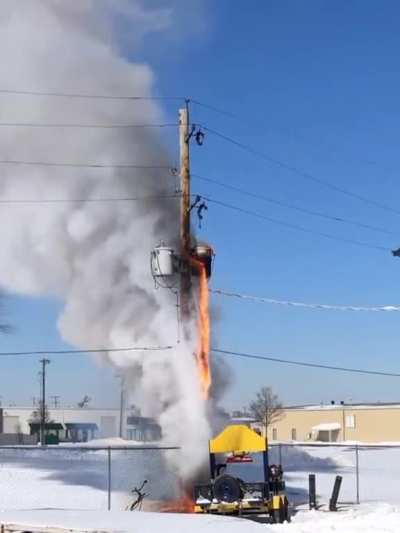 Overworked blown transformer
