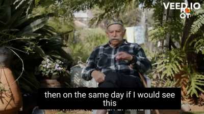 In a documentary about the 1948 Tantura massacre, 90-year old Israeli veteran, who took part in the massacre, laughs: 